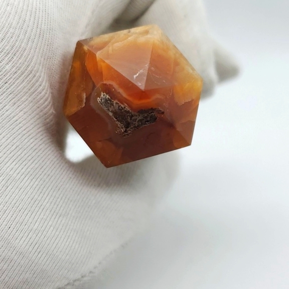 Sardonyx Point Crystal Gemstone Two Tone Colors with Large Beautiful Banding - Picture 12 of 17